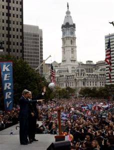 Clinton and Kerry in Philly